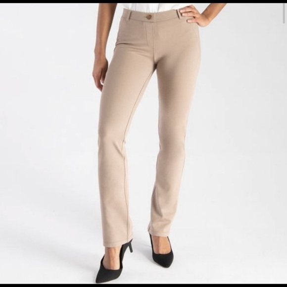Betabrand Straight Leg Dress Pant Yoga Pan… - Picture 1 of 1